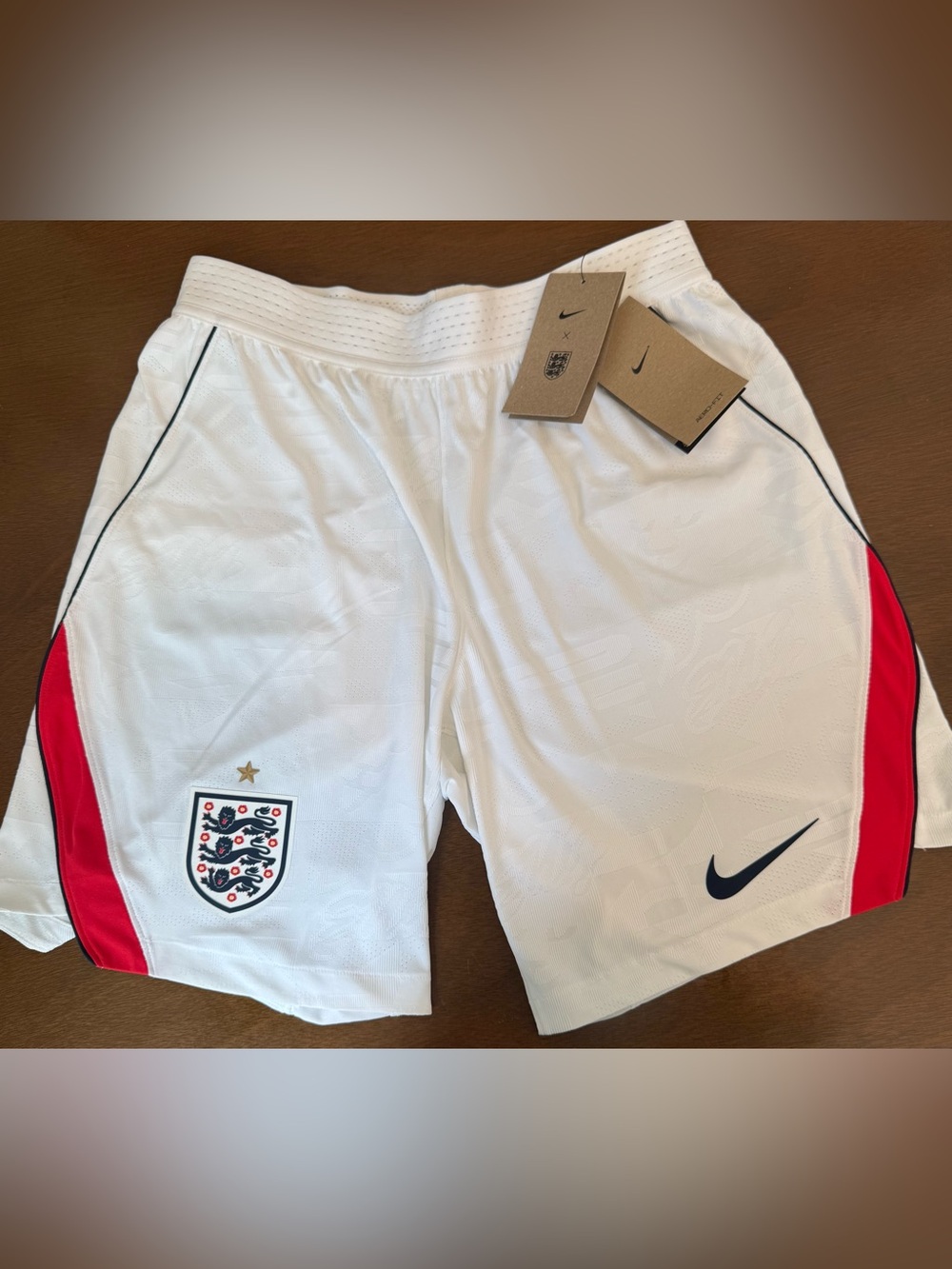 Nike Authentic England Men's White Home Soccer Shorts